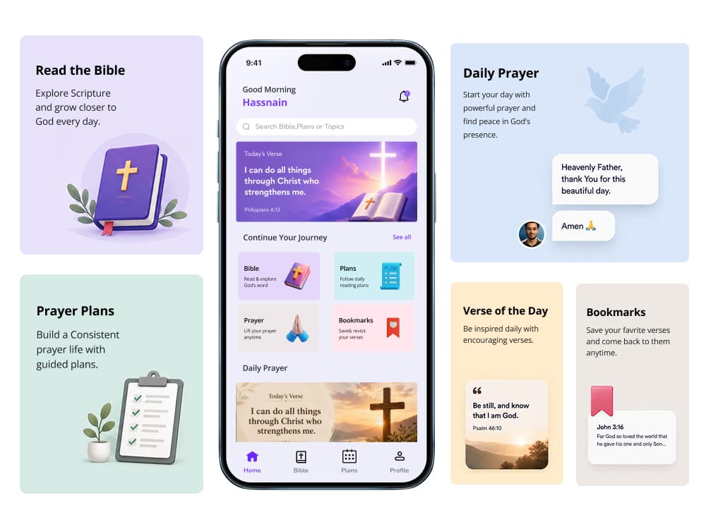 AI-Powered Prayer & Bible App for iOS, Android & Web