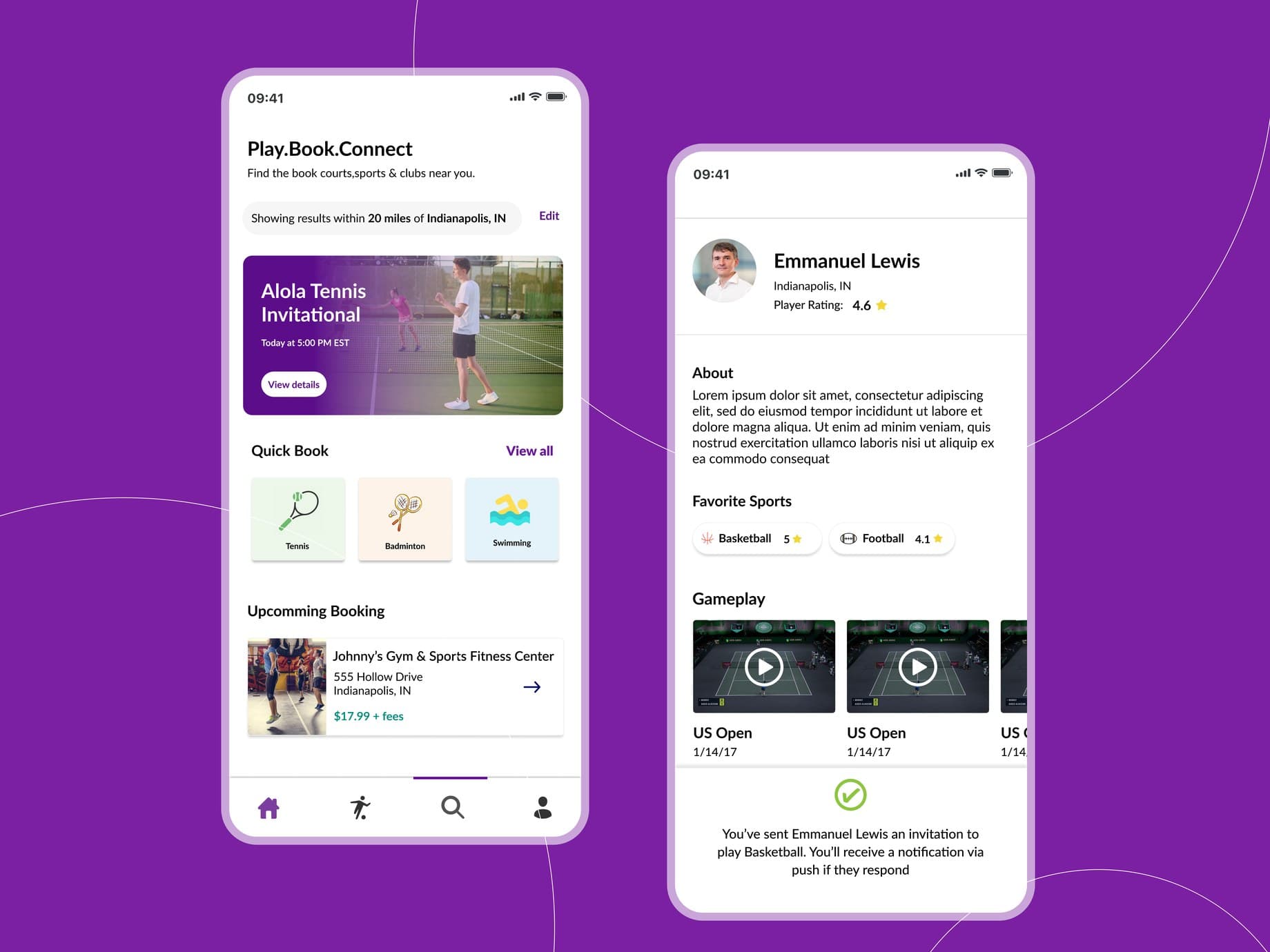 Sports Court Booking App for iOS & Android - ActivePass