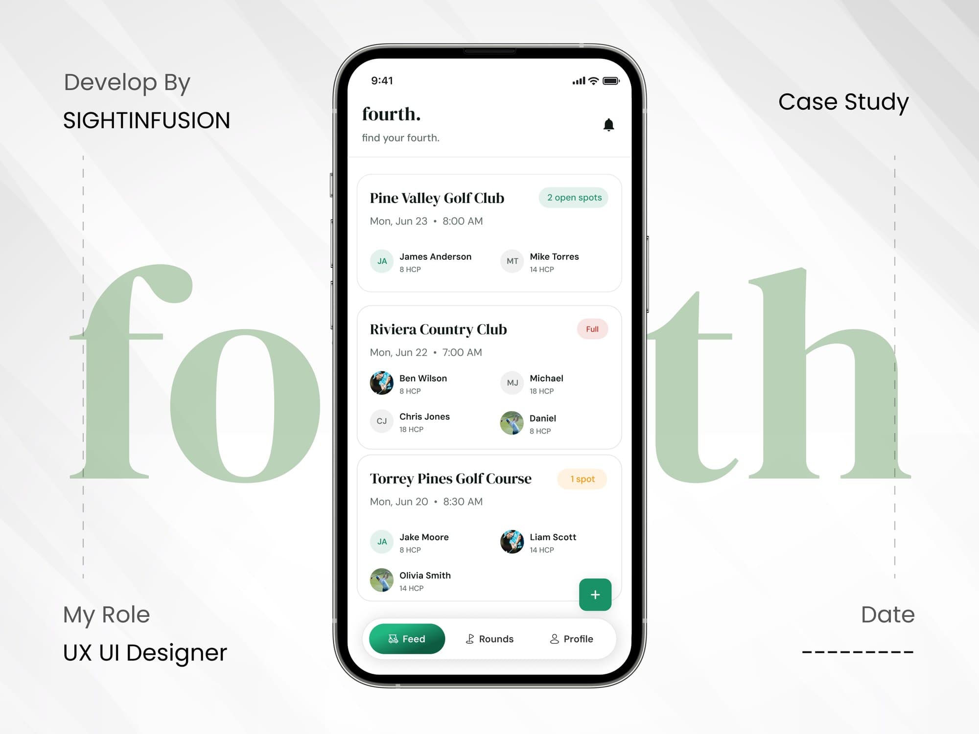 Golf Tee Time Booking App for iOS & Android - fourth.