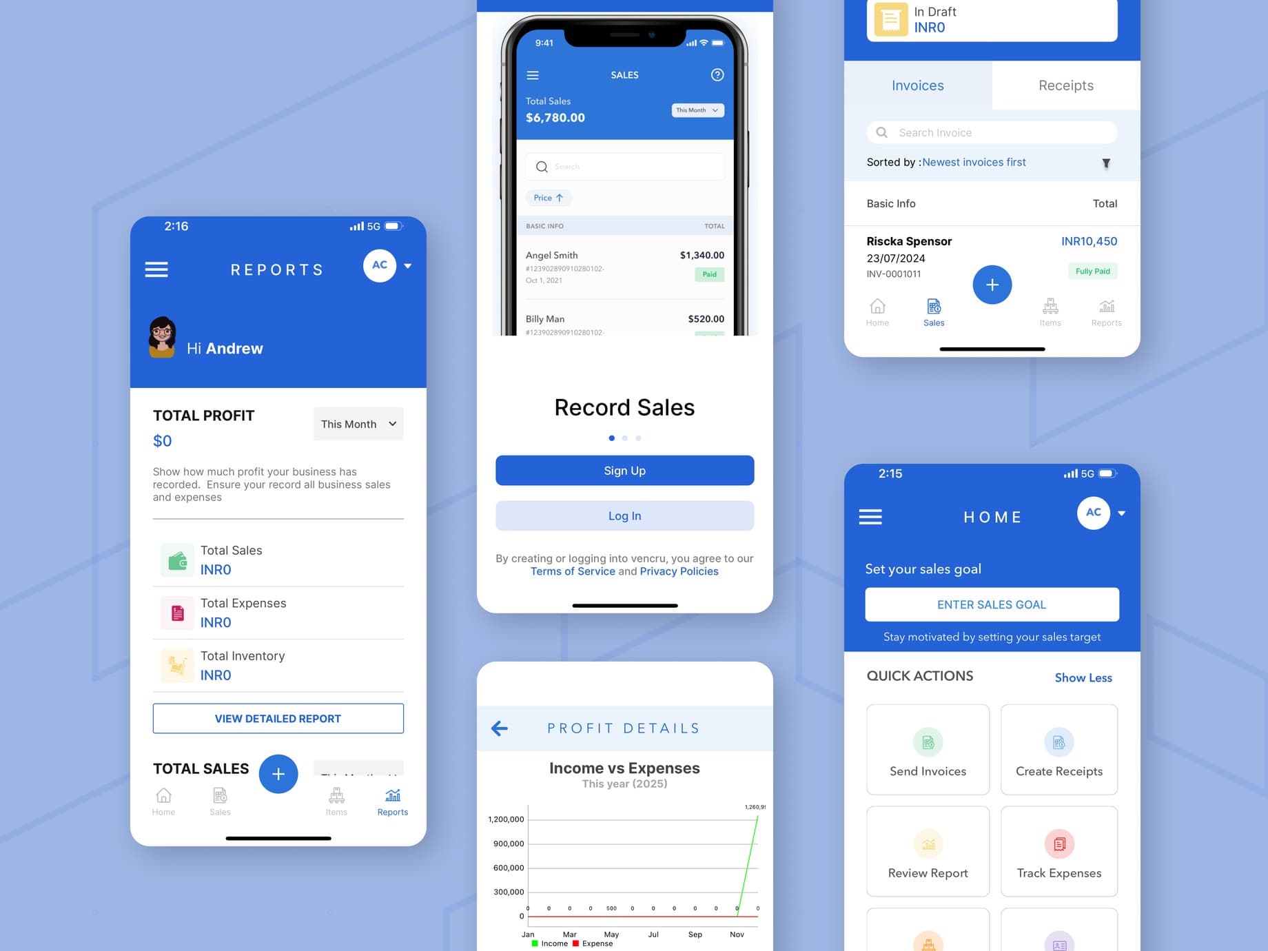 Invoicing & Inventory App for iOS & Android - Vencru