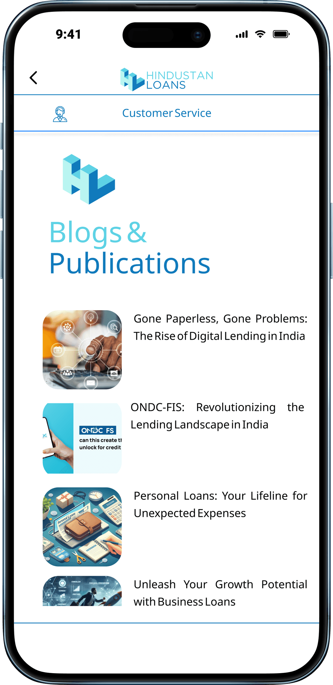 Hindustan Loans app blogs and publications feed