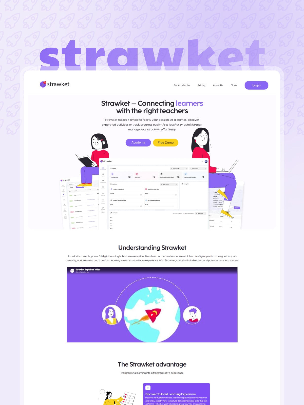 Coaching Academy Management Platform Design - Strawket