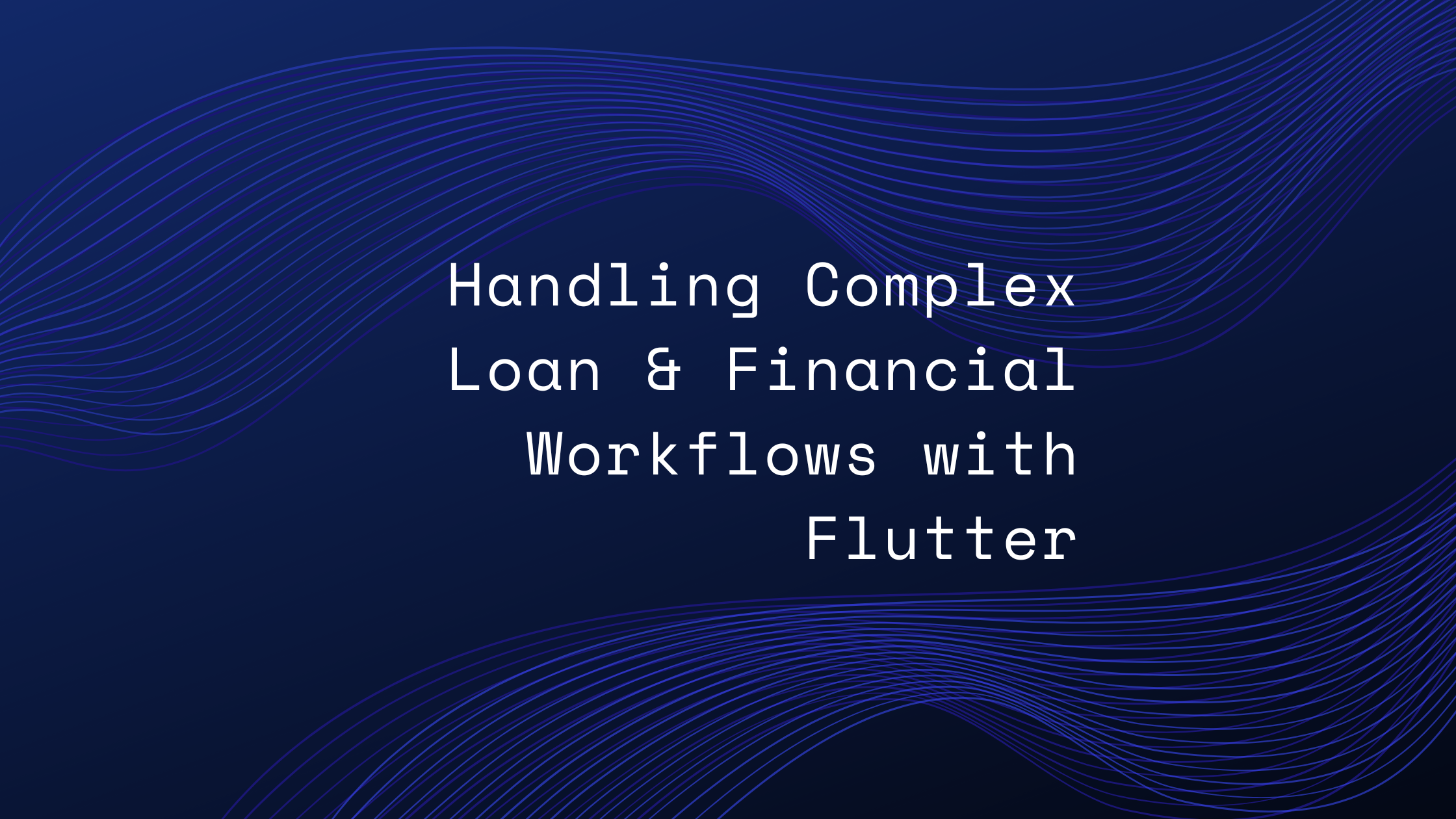 Flutter fintech and loan processing apps