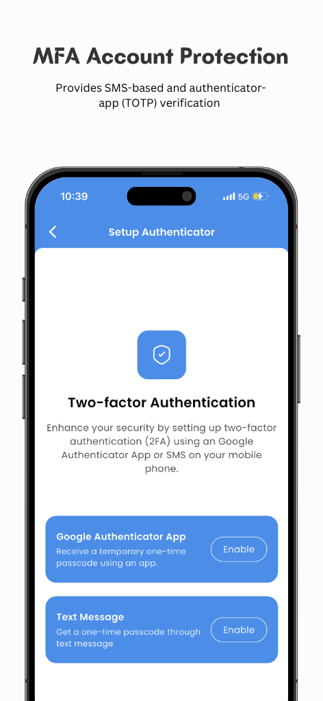 Pray the Bible multi-factor authentication - Secure login with MFA support